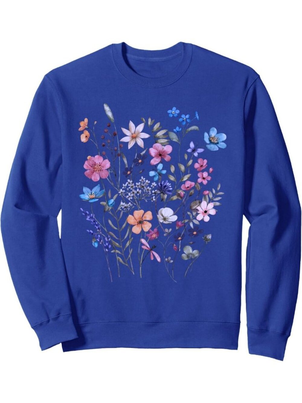 Vintage Floral Gardening Sweatshirt | Wildflower Graphic Women’s Top